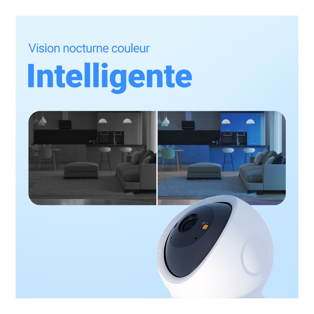 Caméra de surveillance H6C G1 4K couleur unique, EZVIZ