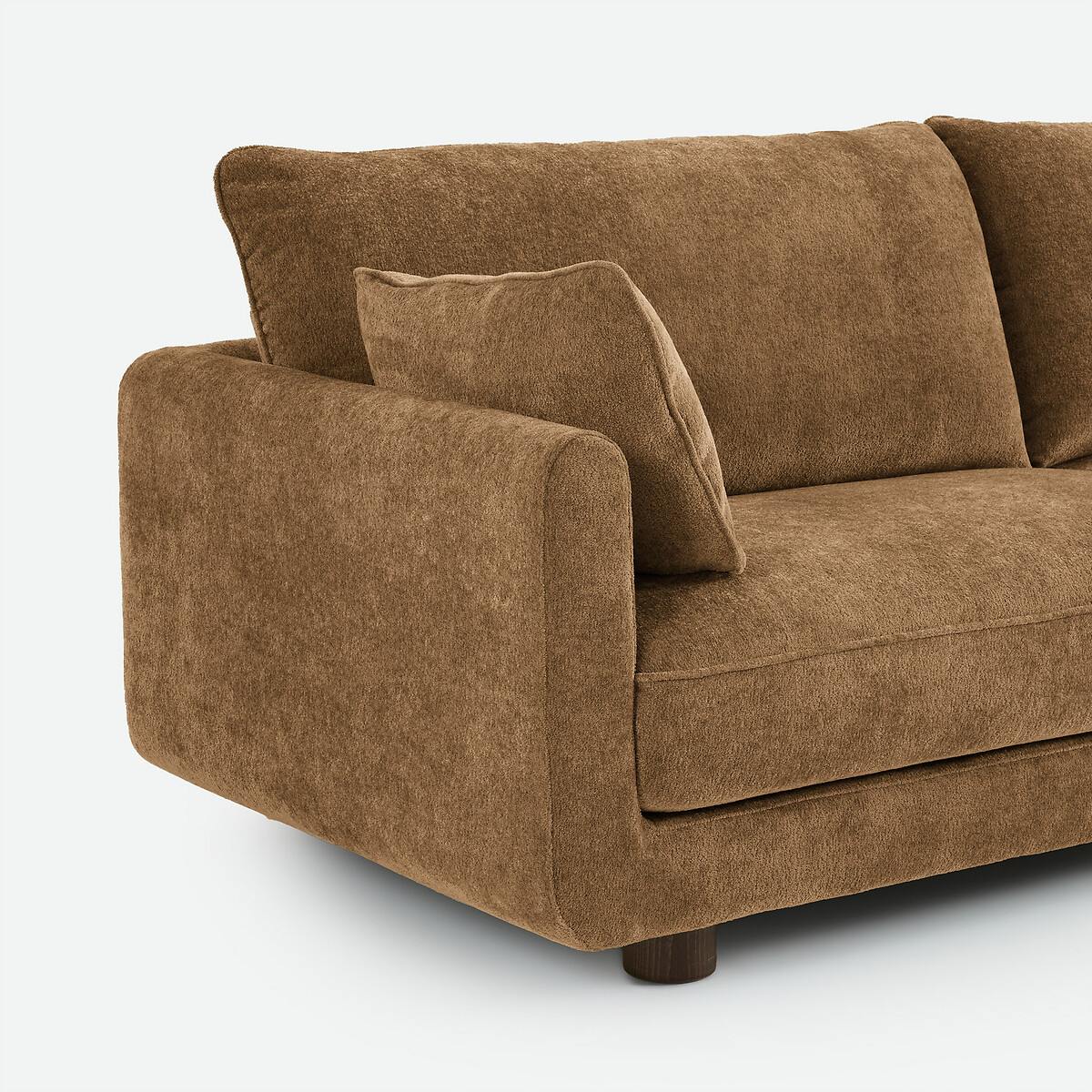 Sofá recto de 2, 3, 4 o 5 plazas en chenilla jacquard, EMILIO bronce , LA REDOUTE INTERIEURS