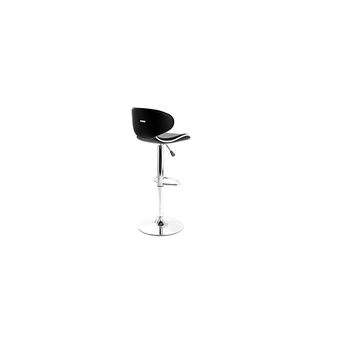 Tabourets de bar design noirs (lot de 2) PEGASE noir, MILIBOO