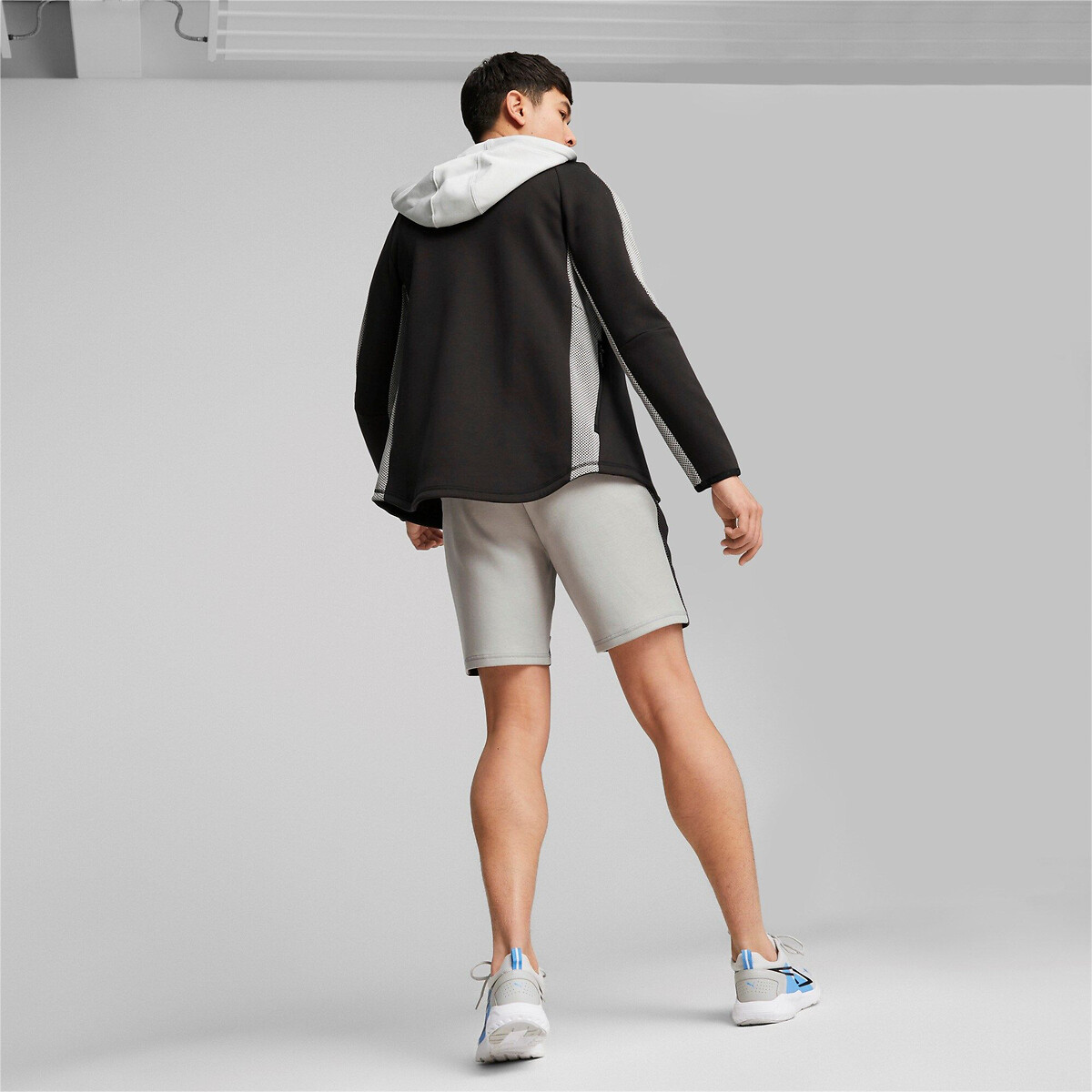 Sweat Evostripe Full-Zip Hoodie noir + gris, PUMA