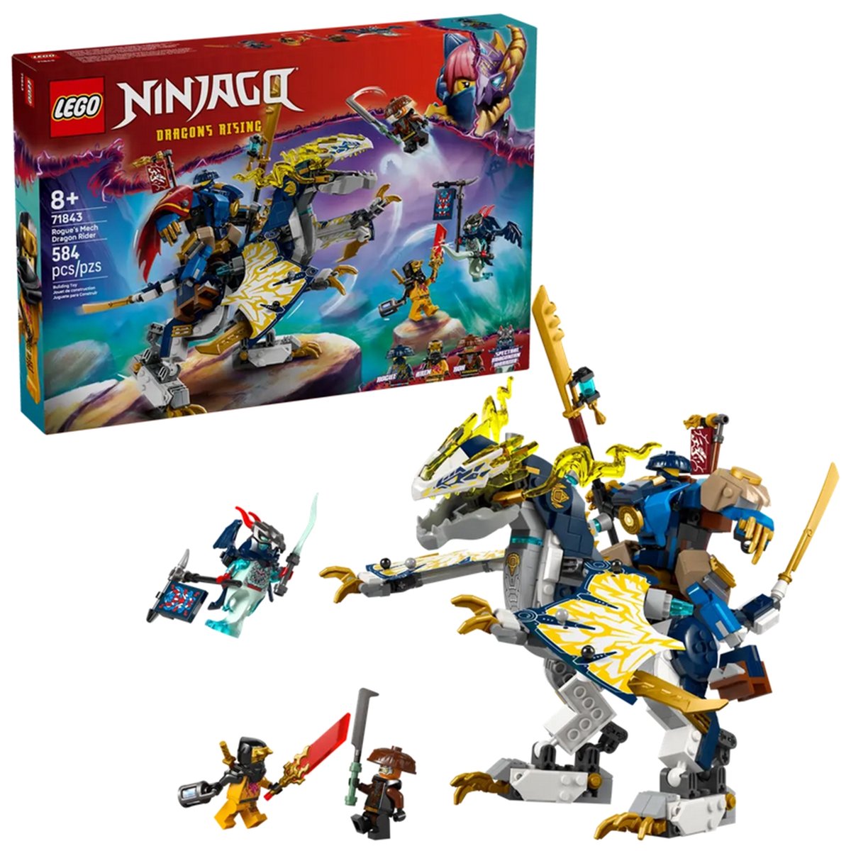 Le robot dragonnier de Rogue multicolore, LEGO