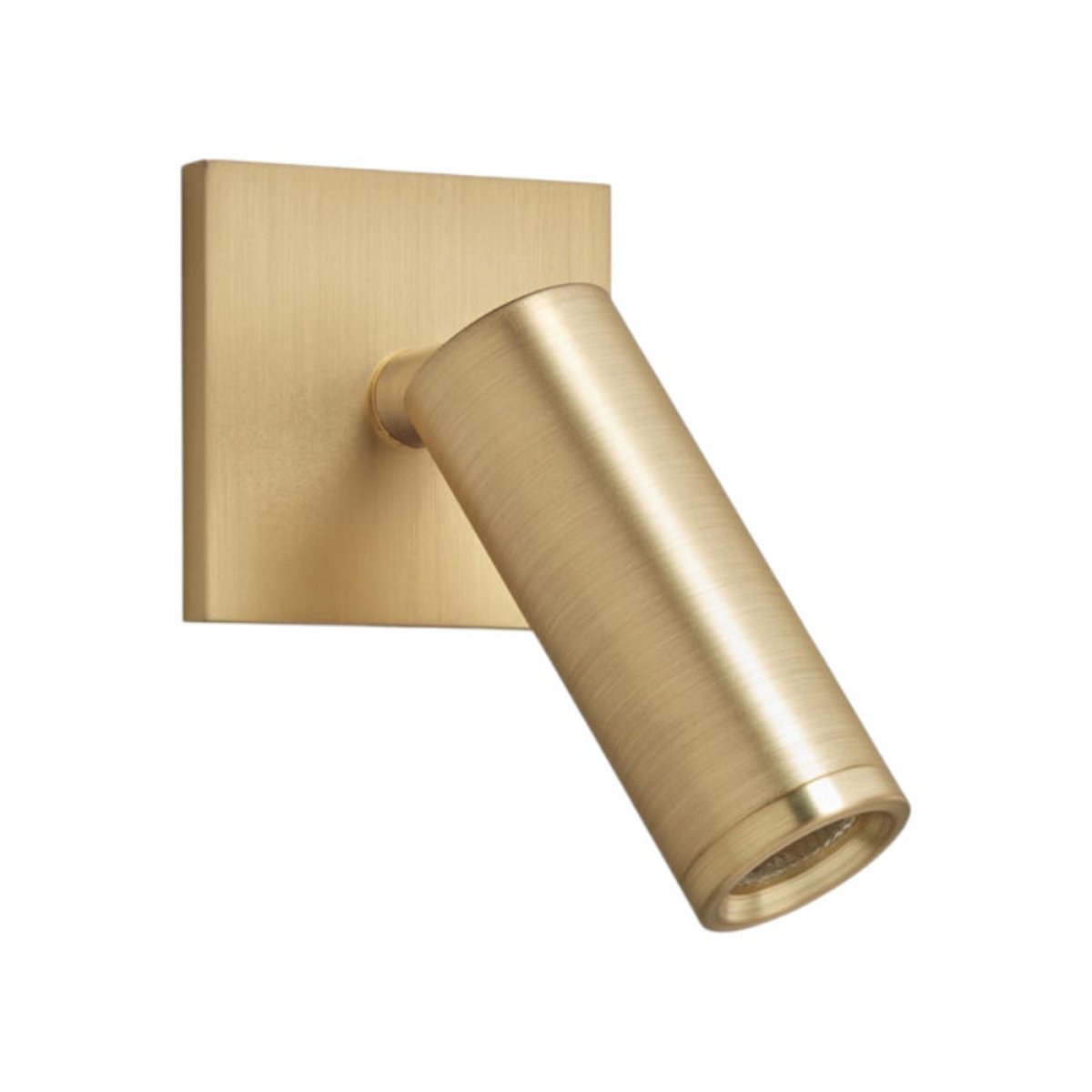 Petite Applique liseuse led encastrable laiton mat Asia laiton, MILLUMINE