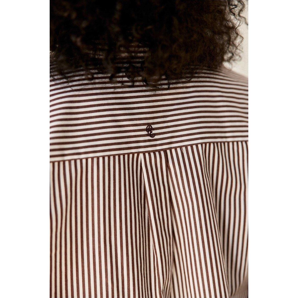 Camicia a righe, CARINE marrone/écru, LA PETITE ETOILE