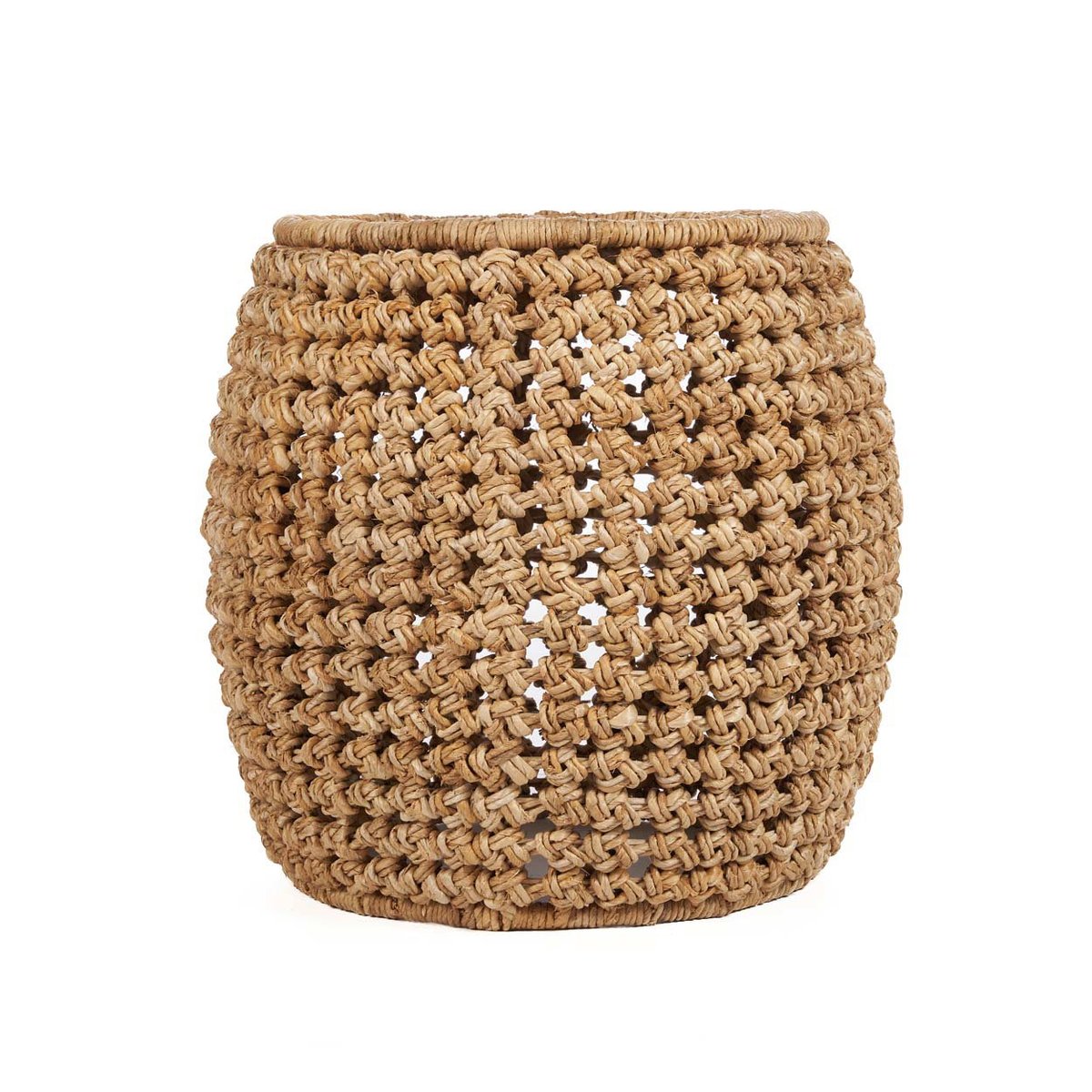 Tabouret en feuille de bananier ZARKAH beige, BAZAR BIZAR