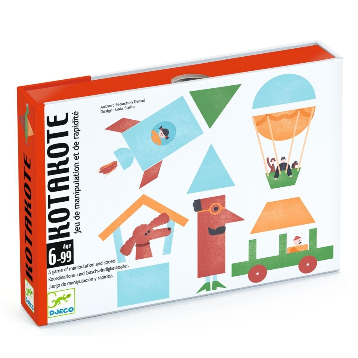 Kotakote Jeu de manipulation et de rapidité multicolore, DJECO