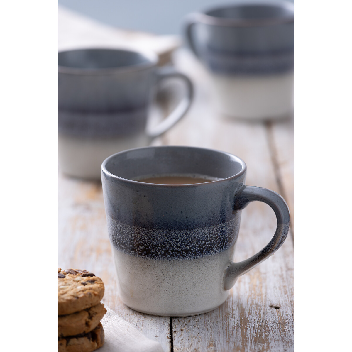 Set of 4 Reactive Fade Mugs grey, MASON CASH