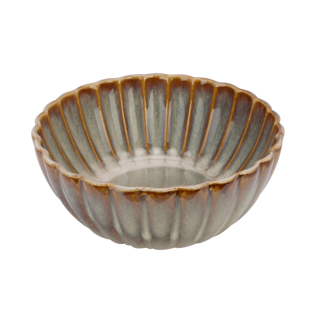 Lot de 4 bols à soupe en grès, ASTERA nacre, COSY&TRENDY