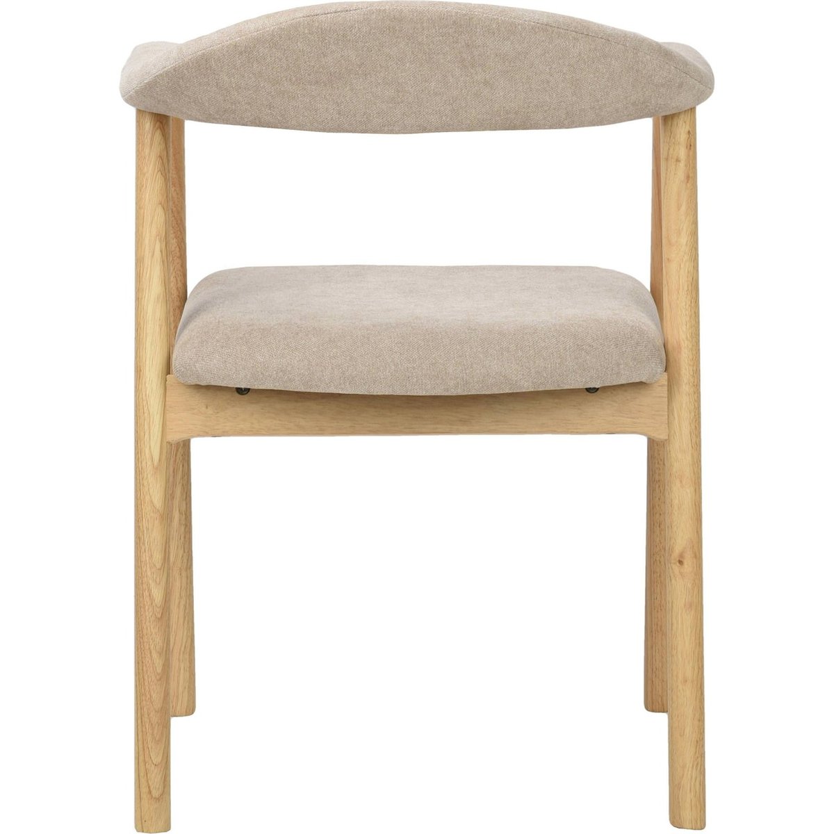 Chaise de salle à manger bois et bouclette gris taupe chiné storm, RECOLLECTION
