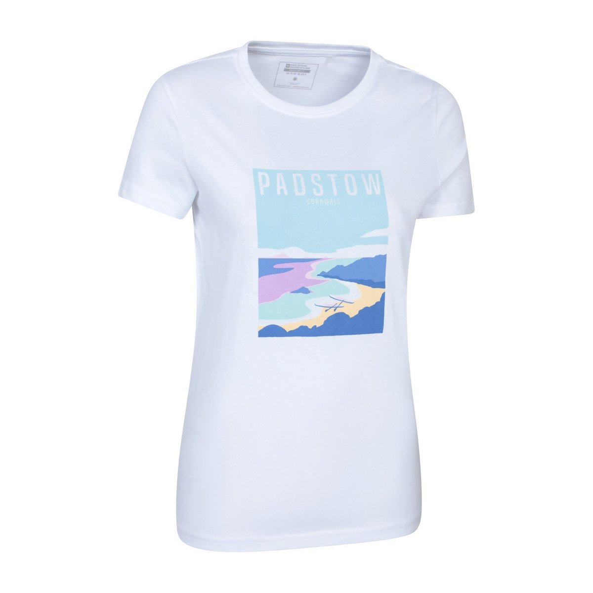 T-shirt manches courtes PADSTOW blanc, MOUNTAIN WAREHOUSE