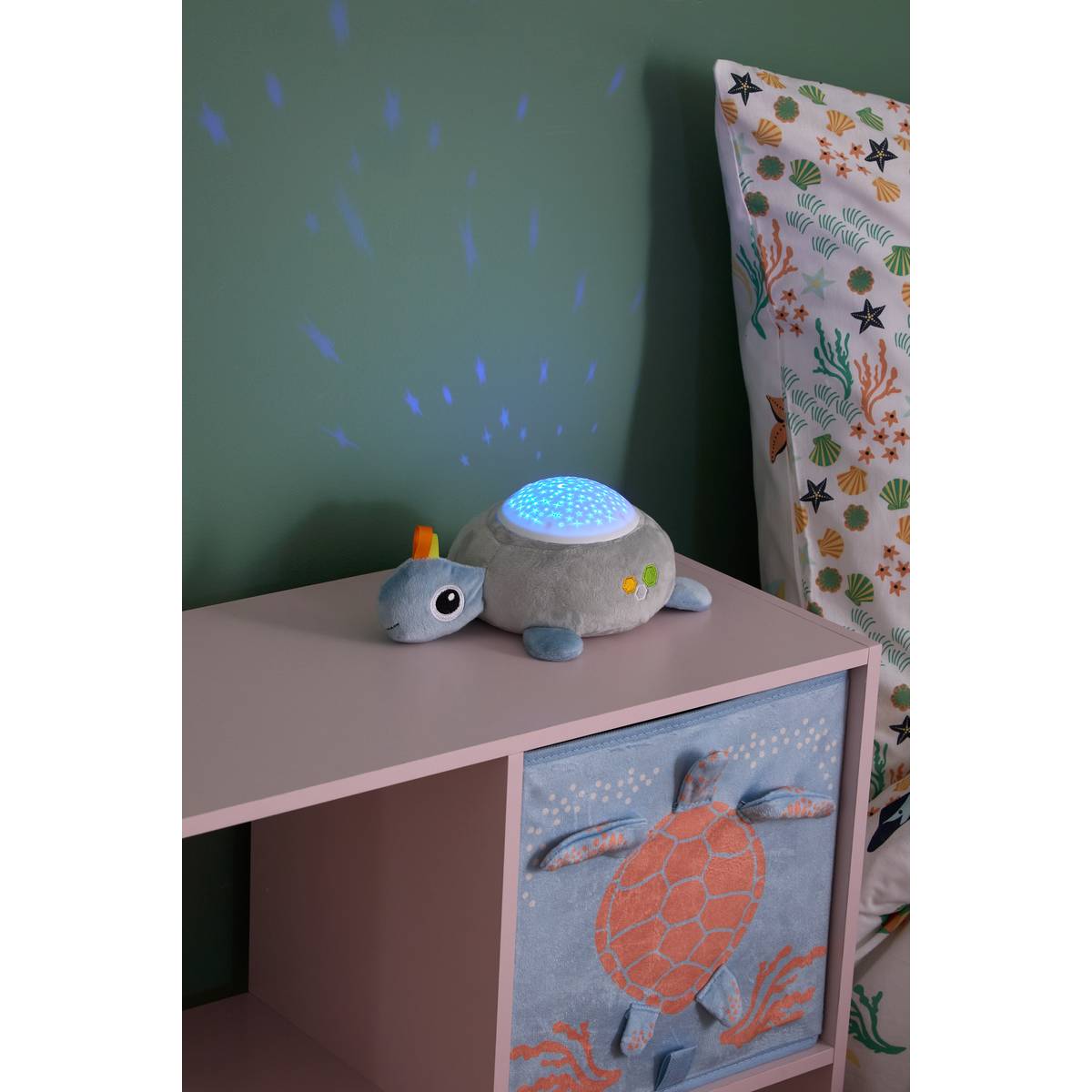 Veilleuse Tortue Multifonction ORTA vert, ATMOSPHERA FOR KIDS