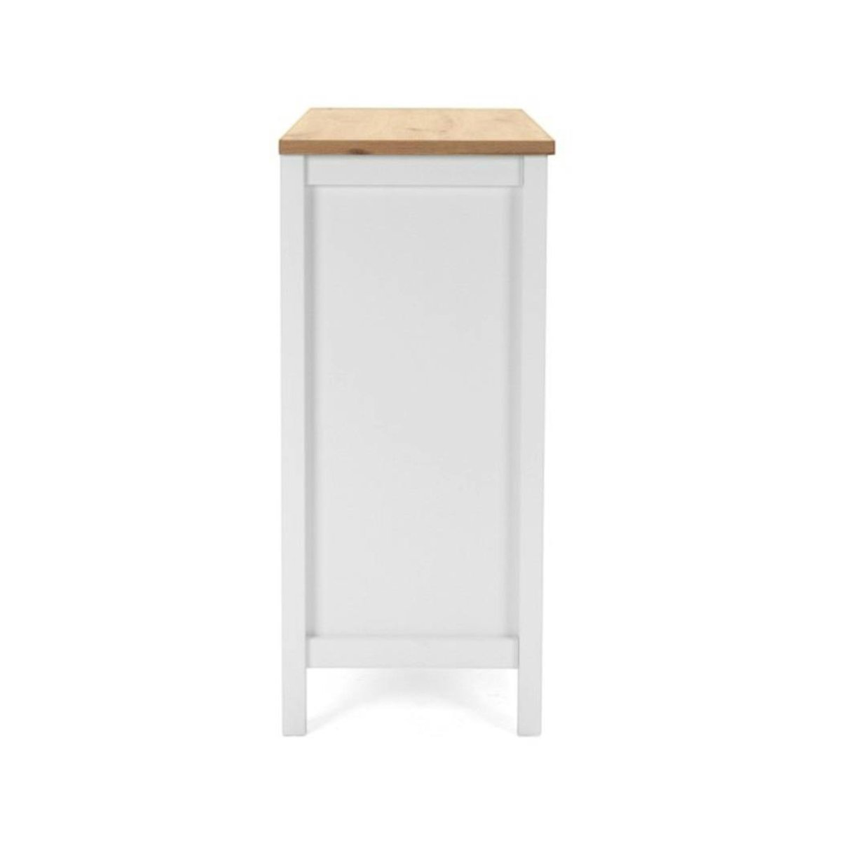 Petit buffet blanc 2 portes à encadrement VENZA blanc, PIER IMPORT
