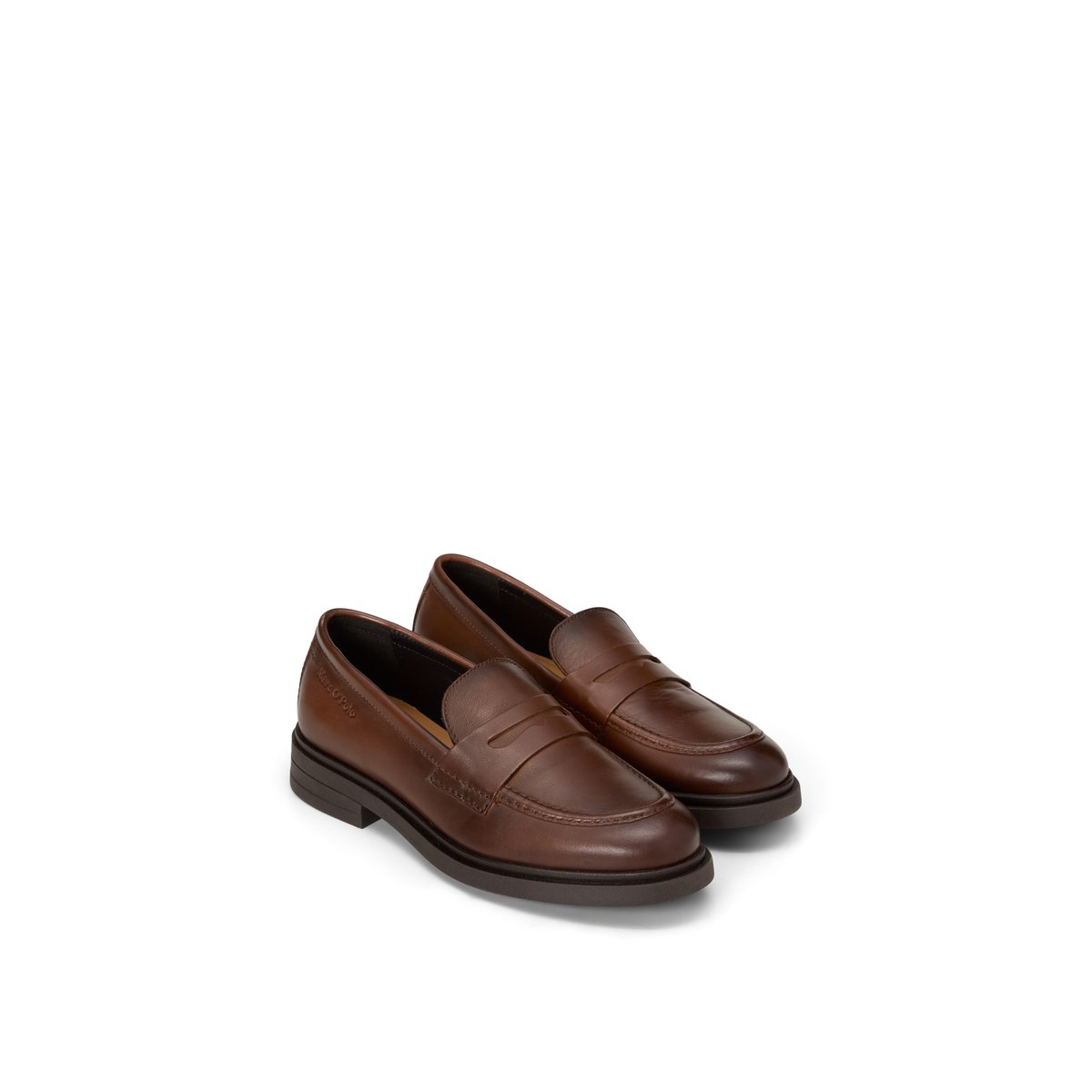 Mocassins modèle Paula en cuir de mouton souple cognac, MARC O'POLO