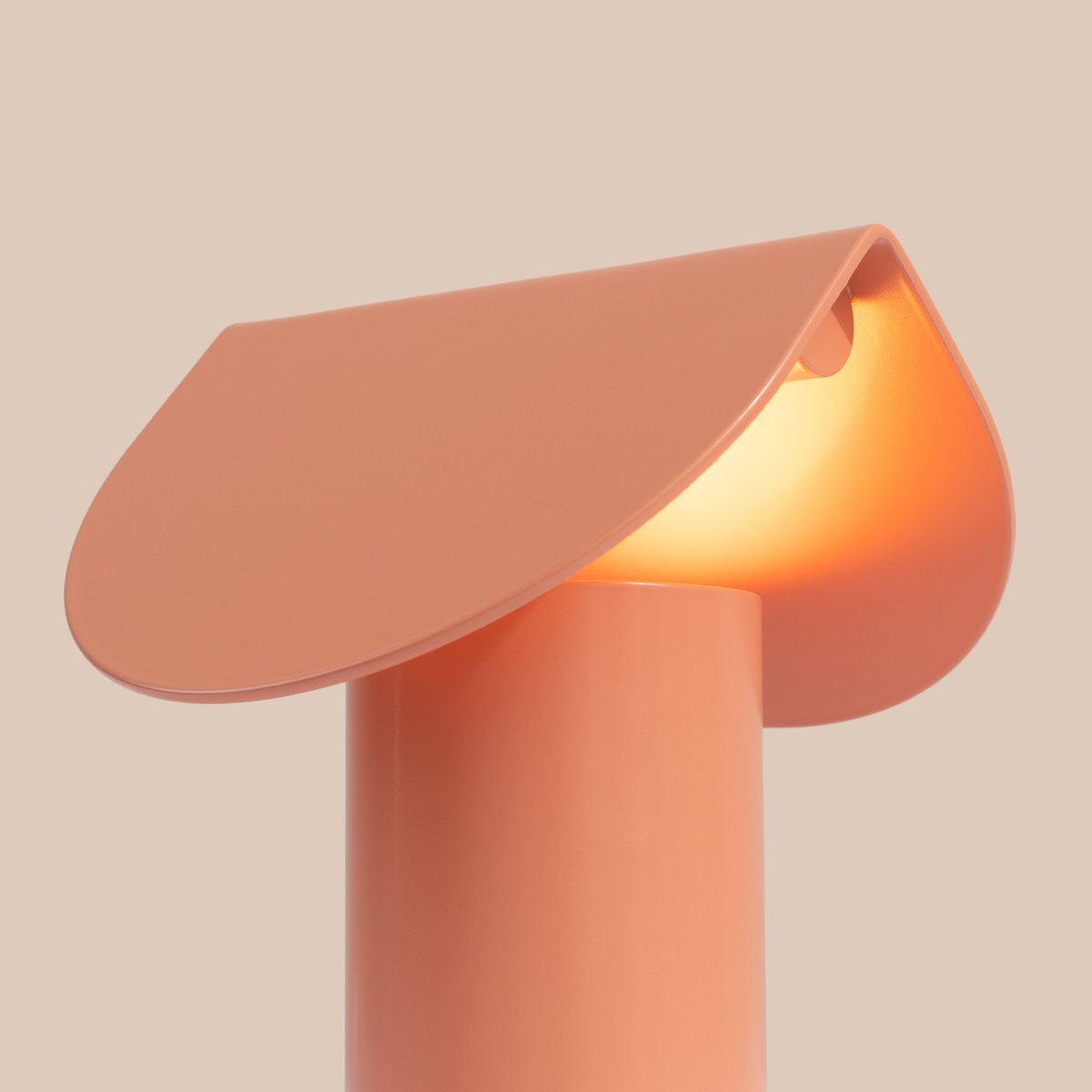 Lampe de bureau Aluminium Pêche LED 1 Biscuit pêche, EDEN