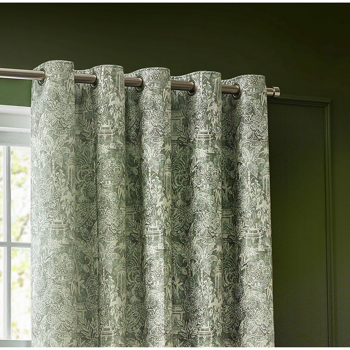 Bengal Eyelet Curtains sage, WYLDER