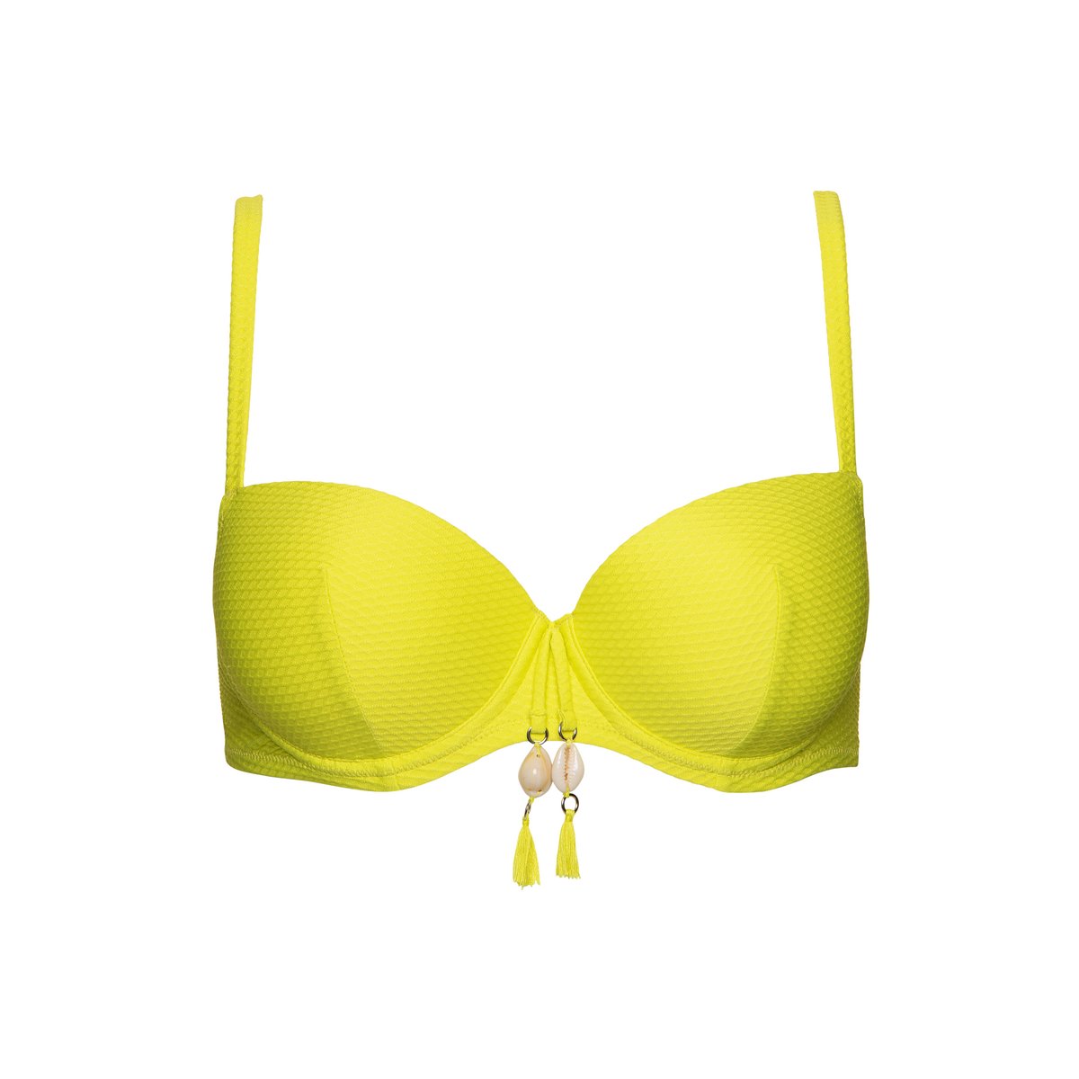 Haut maillot de bain préformé Ibiza jaune, LISCA