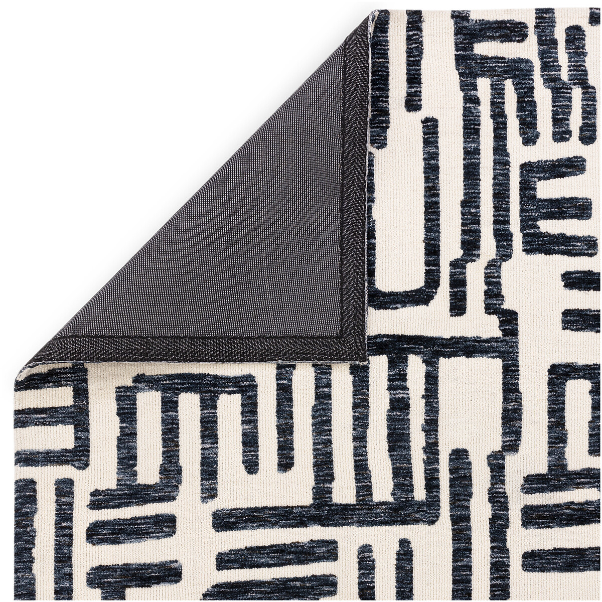 Abstract Script Rug blue, ÉDITÉ