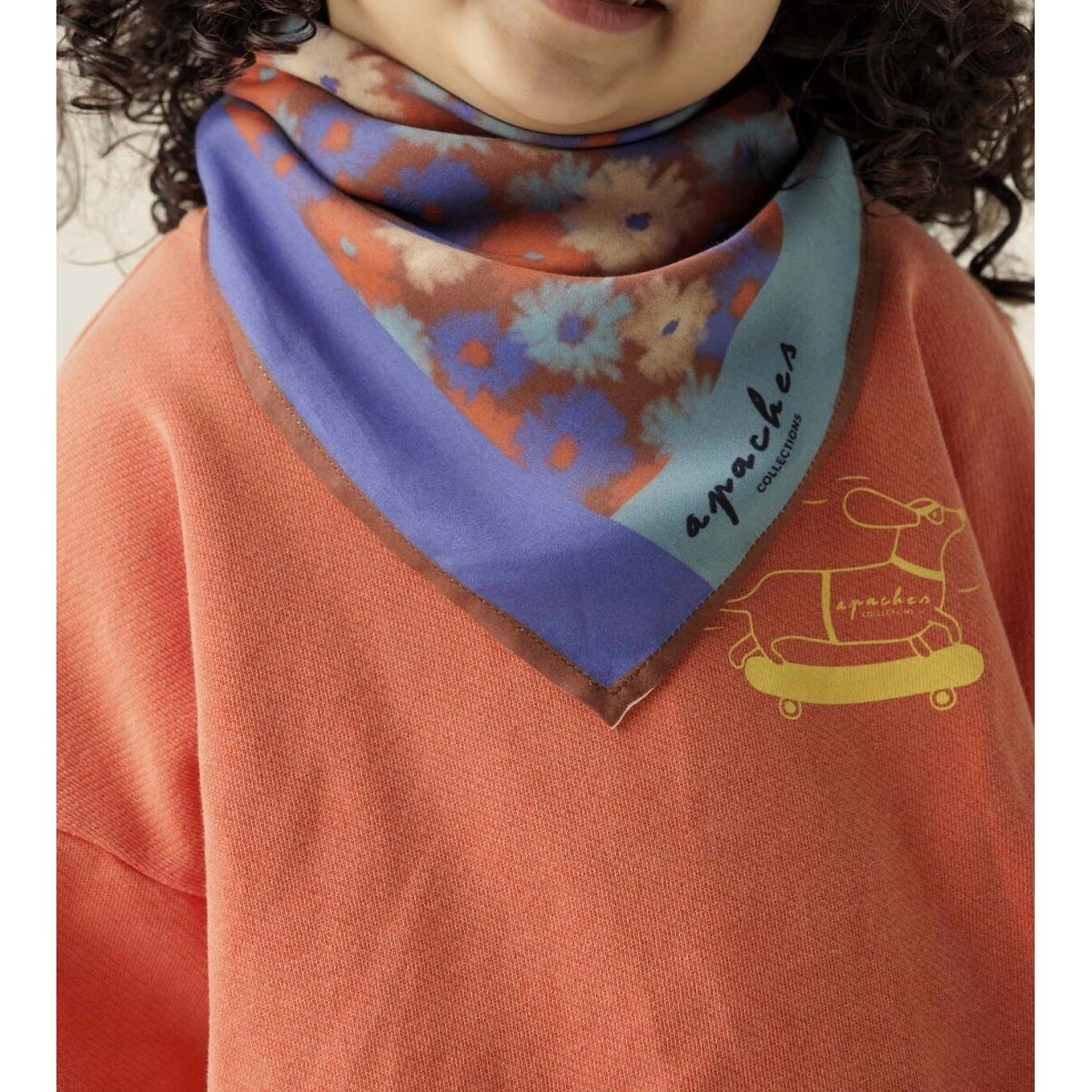 Lenço estampado, LALAVIDO estampado floral, APACHES COLLECTIONS
