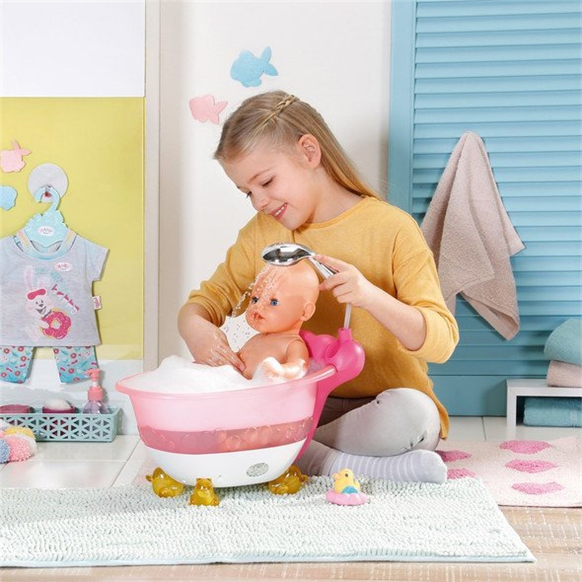Baby born Bath Baignoire rose, ZAPF CREATION