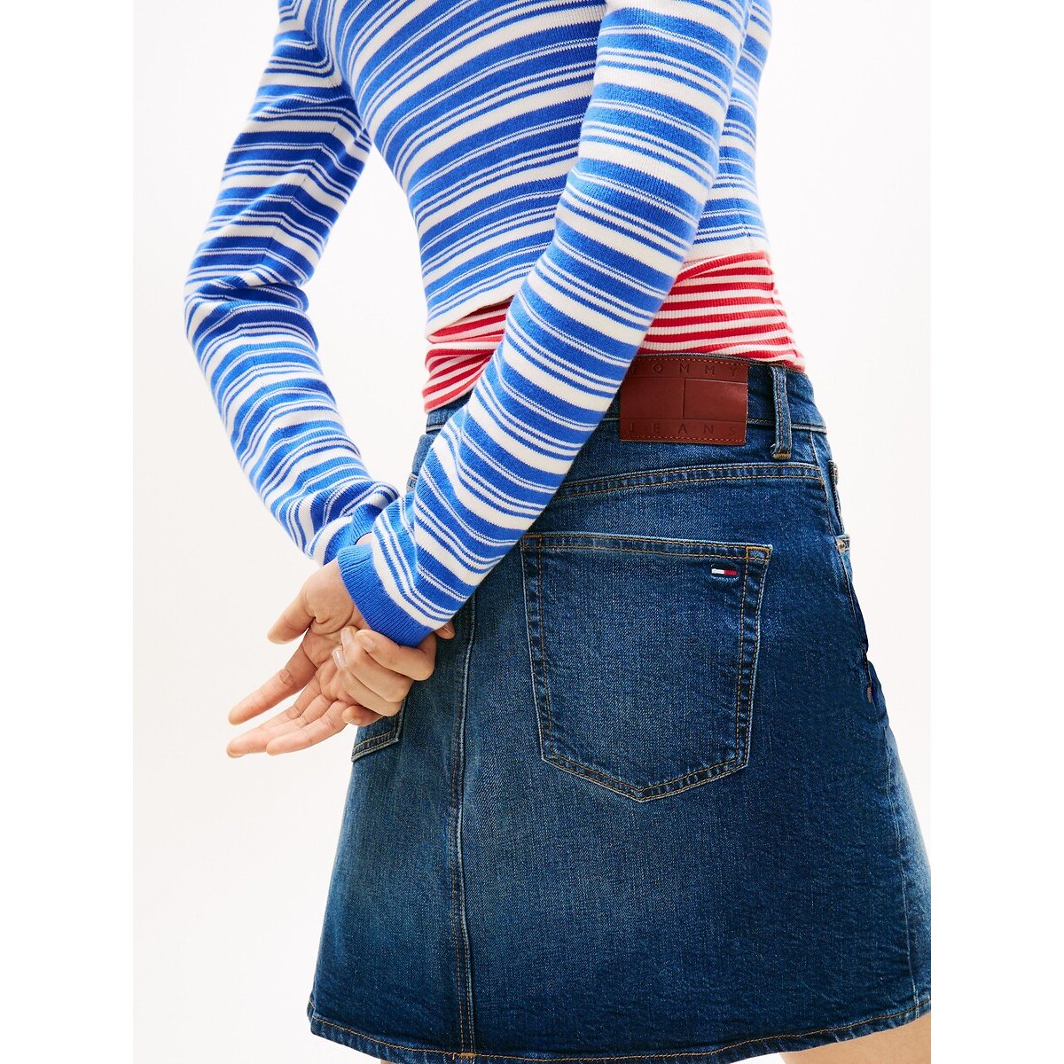 Denim Mini Skirt dark denim, TOMMY JEANS