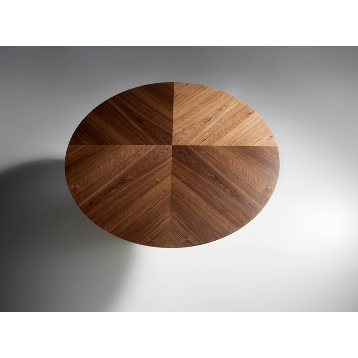 Table à manger ronde rotative noyer blanc | noyer, ANGEL CERDA