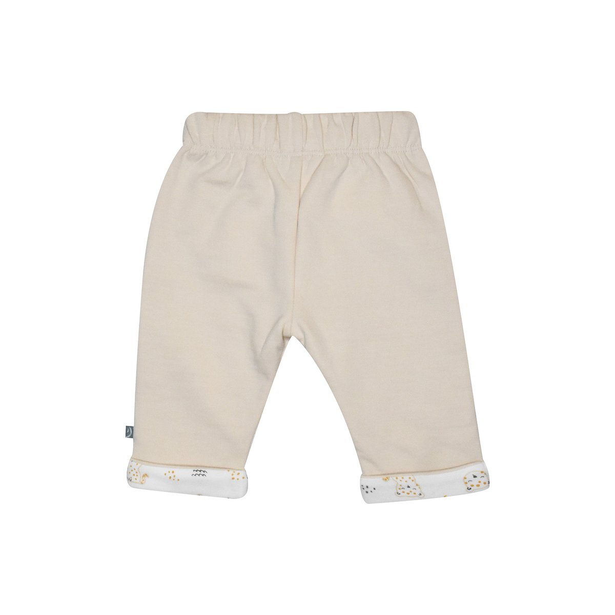 Ensemble tee shirt pantalon bavoir gibson maille manches longues naissance beige, SUCRE D'ORGE