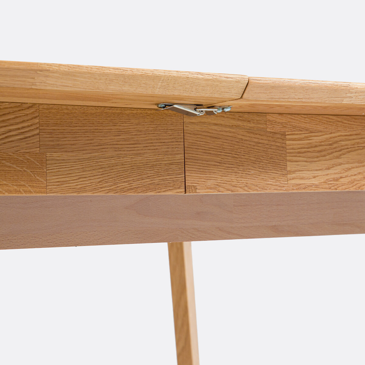 Mesa de comedor extensible de roble macizo, de 4 a 10 cubiertos, DALMAR roble, LA REDOUTE INTERIEURS