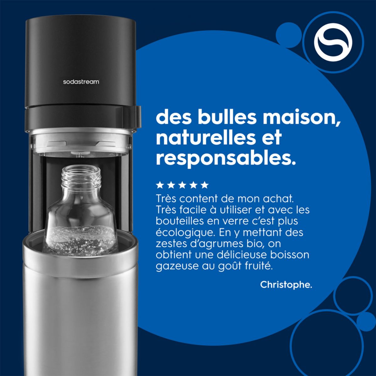 Machine à Soda Duo avec bouteilles et carafes DUON noir, SODASTREAM
