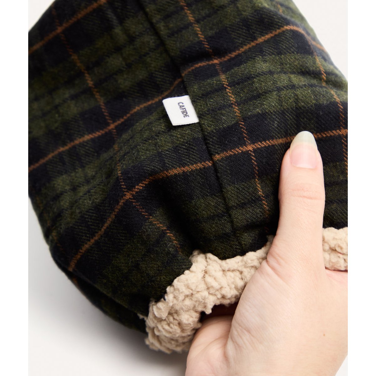 Snood tartan vert pour chien, Olga vert, CAFIDE