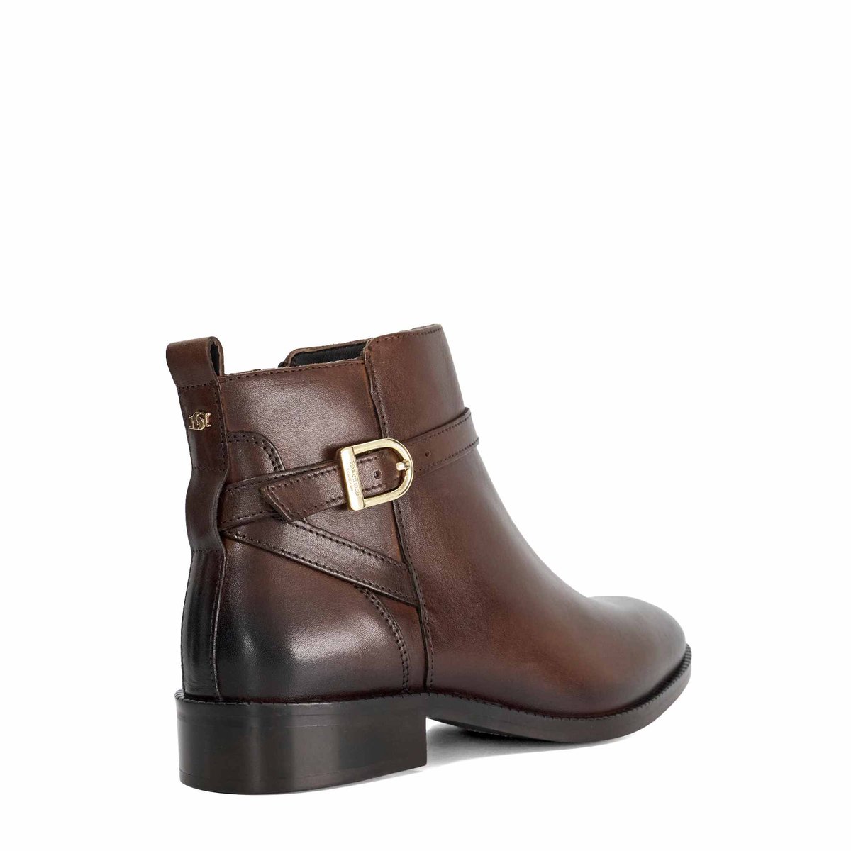 Bottines plates en cuir - PEMMA brown-leather, DUNE LONDON