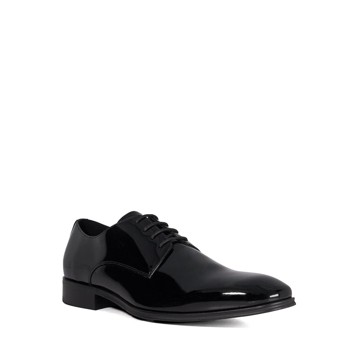 Chaussures Gibson en cuir - SATCHEL Wide Fit black-patent leather, DUNE LONDON