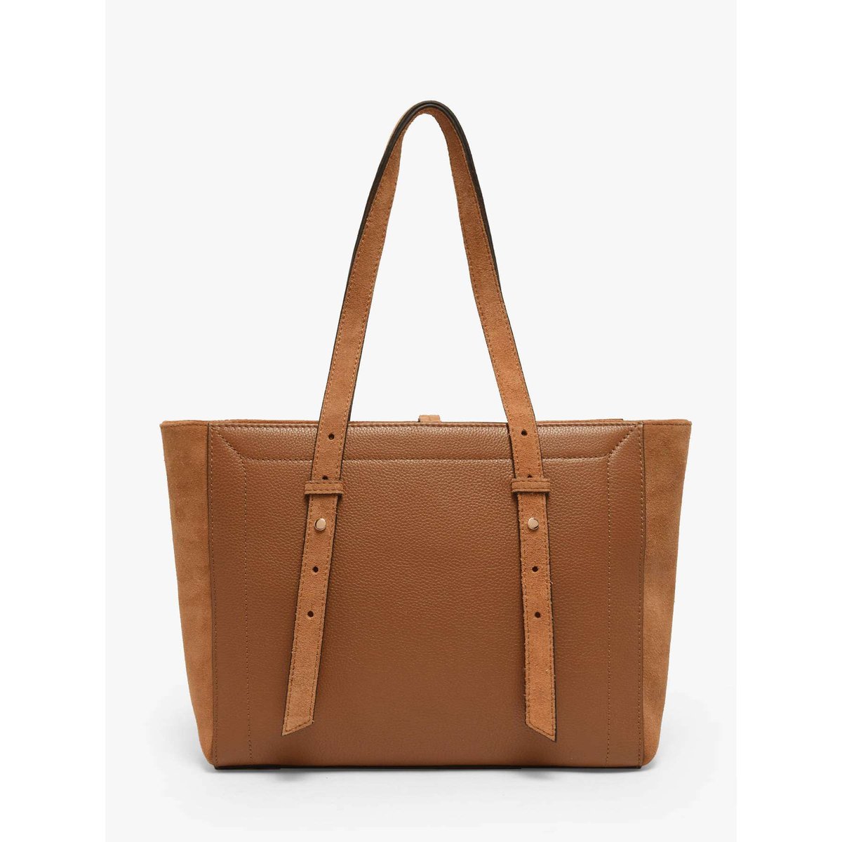 sac porté épaule Altesse suede cuir camel, ETRIER