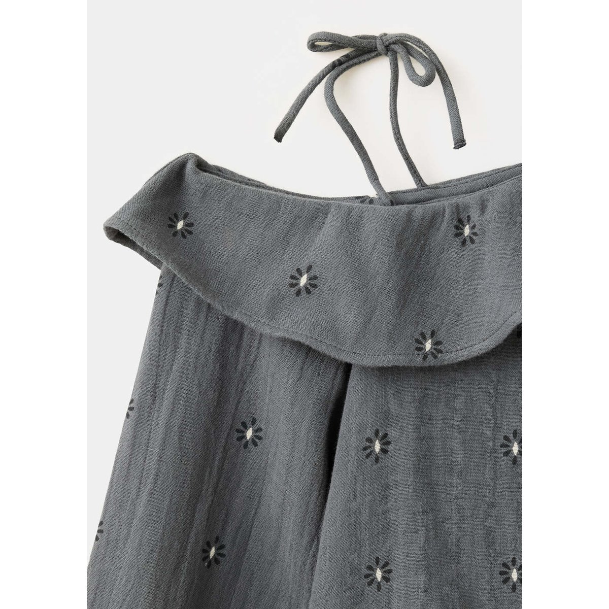 Blouse imprimée à col asymétrique gris, MANGO KIDS