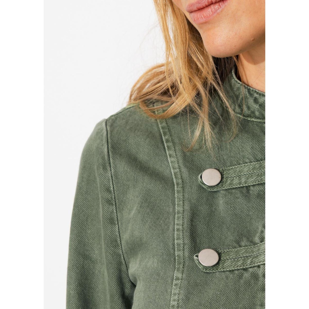 Veste officier brandebourg kaki, PROMOD