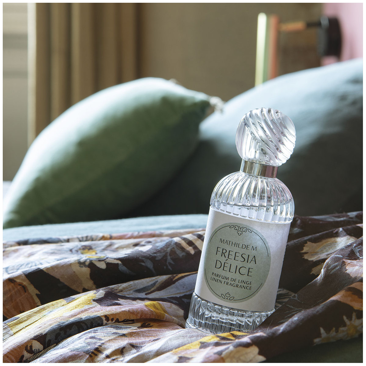 Parfum de linge 75 ml - Poudre de Riz transparent, MATHILDE M