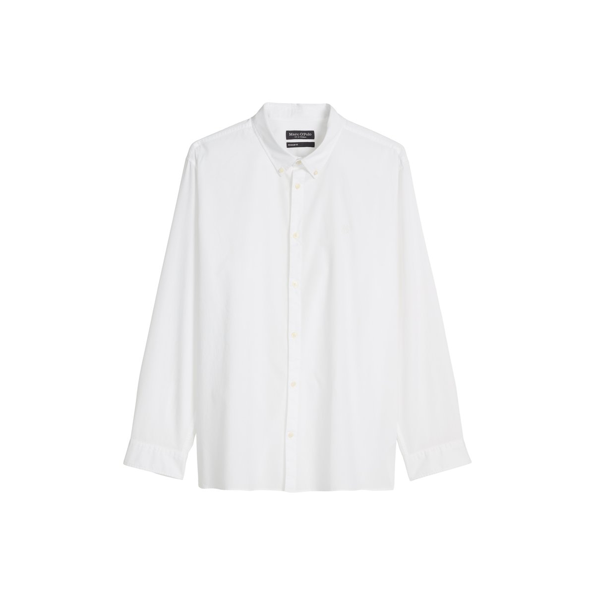 Chemise regular en coton bio blanc, MARC O'POLO