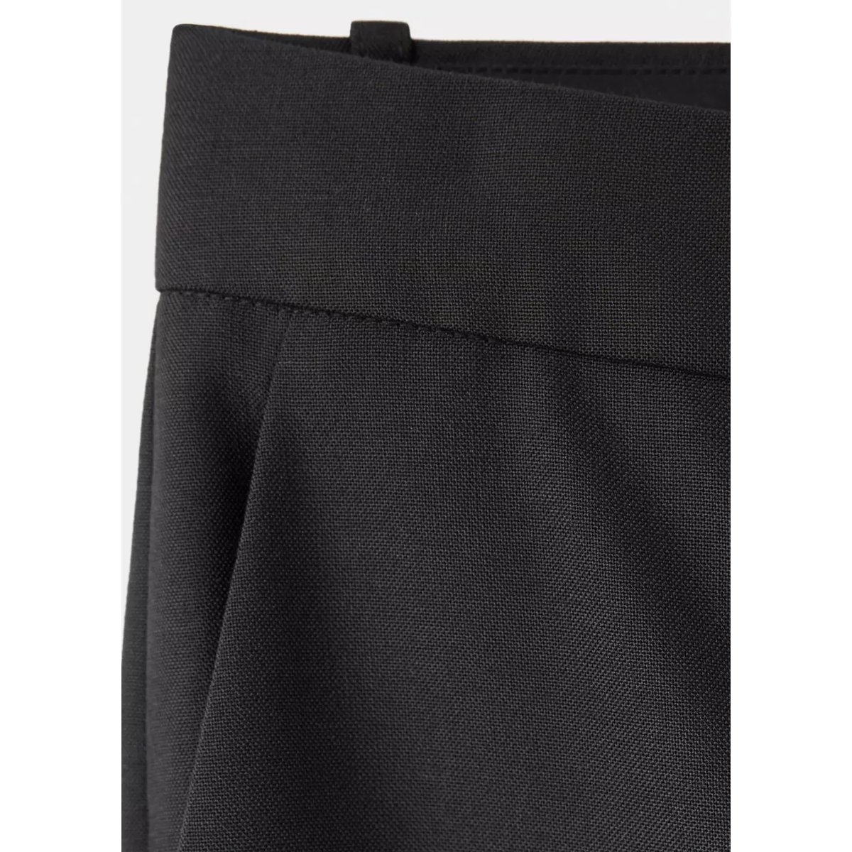Pantalon costume ouvertures noir, MANGO