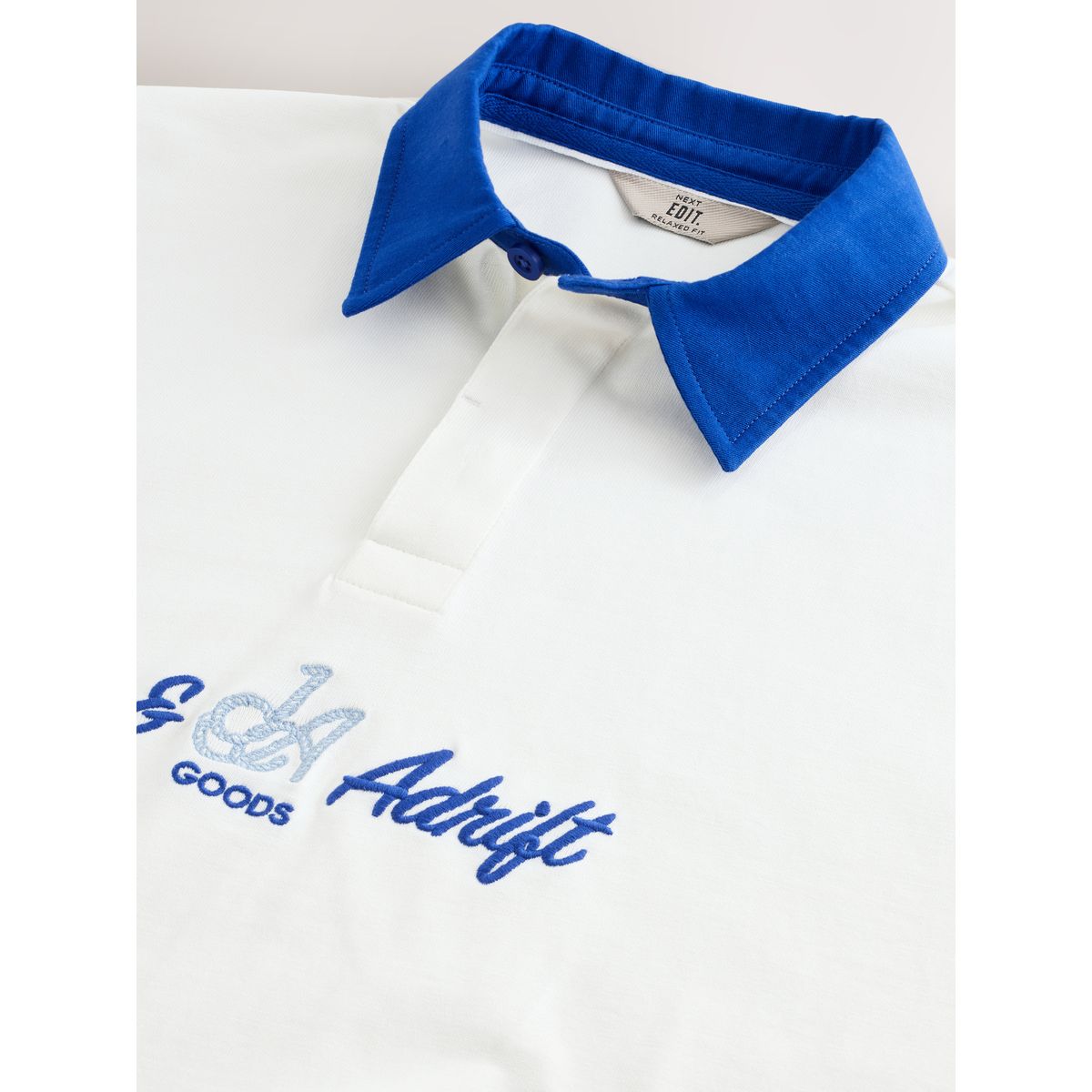 Maillot de rugby oversize edit imprimé blanc, NEXT