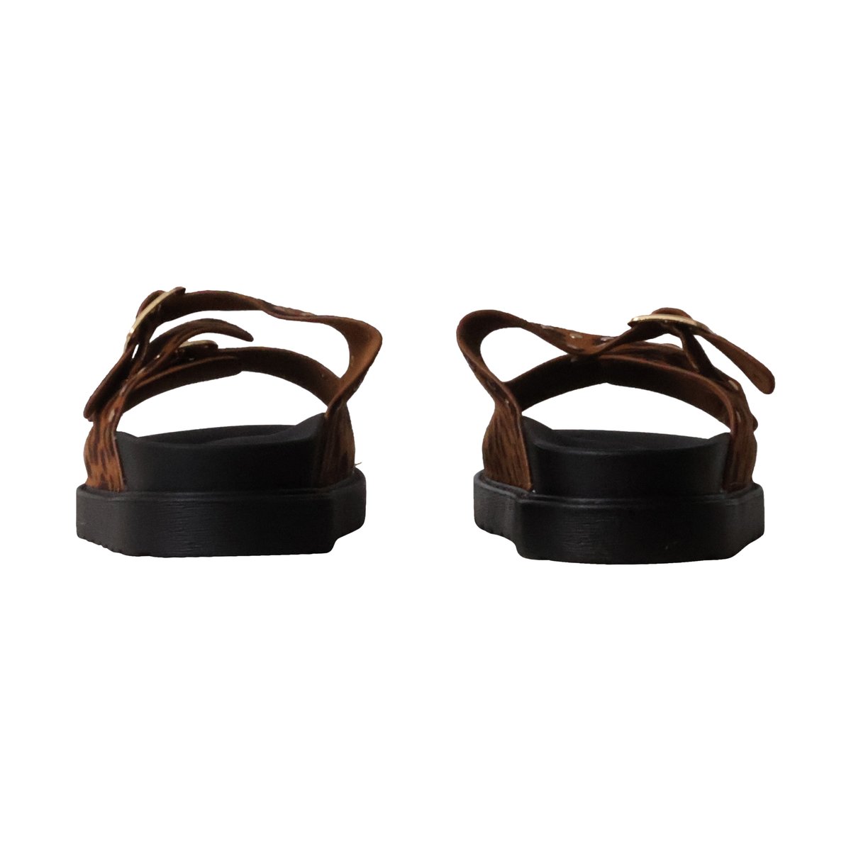 Mules Plates à Enfiler Paris leopard, ENZA NUCCI