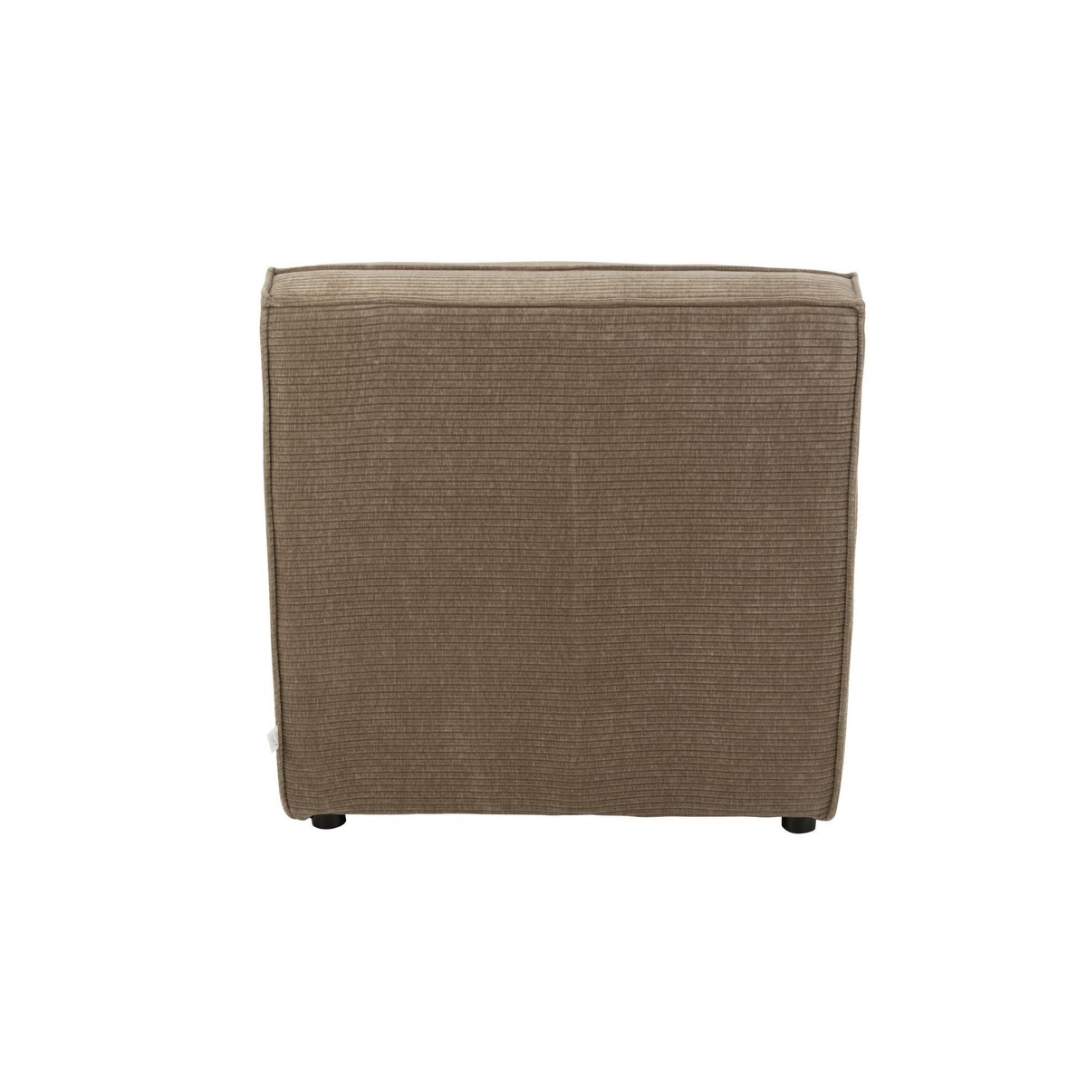 Fauteuil chauffeuse lounge en velours côtelé - LORENZO taupe, HELLIN, DEPUIS 1862