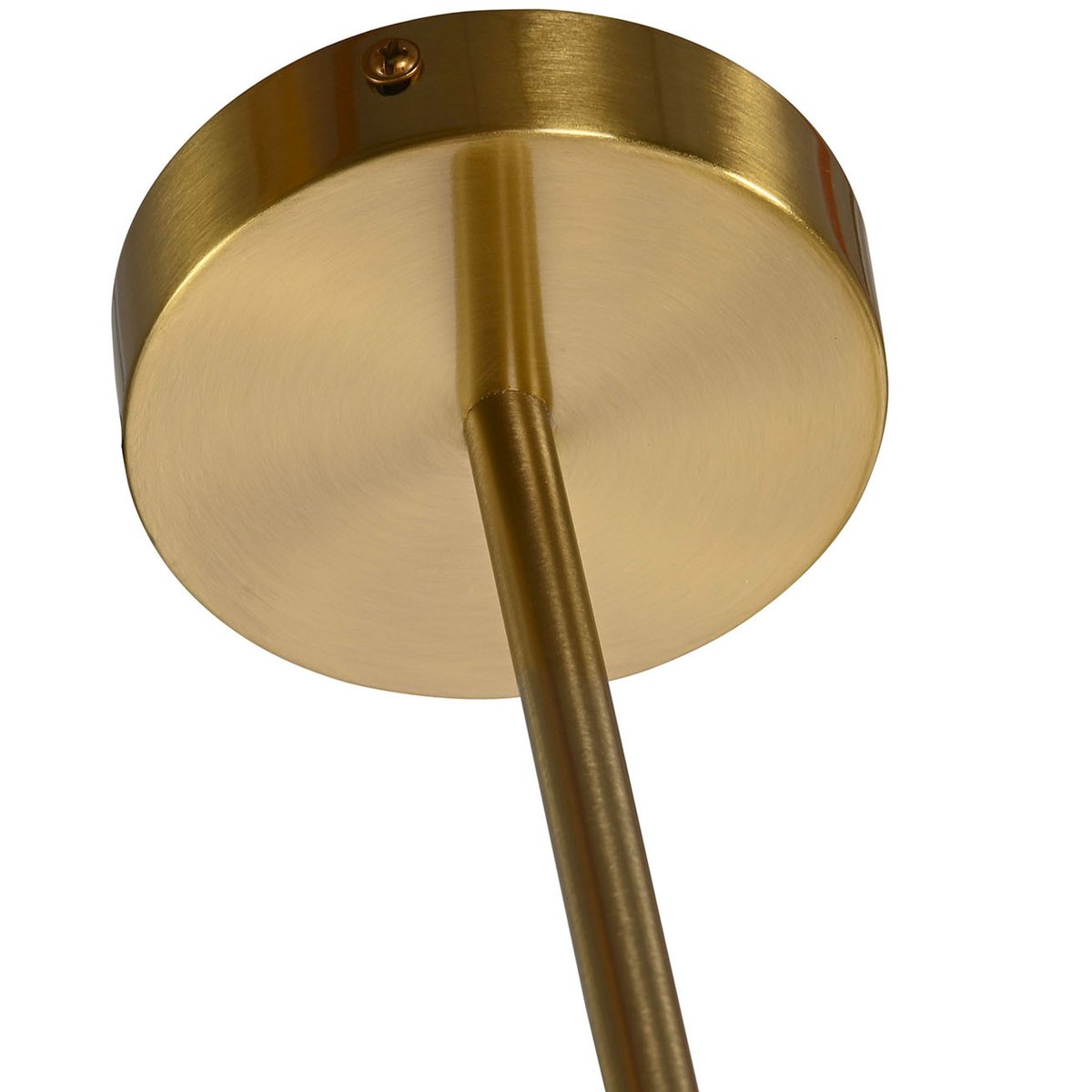 Suspension en métal doré et 8 globes en verre opale blanc 110x38x38cm doré, WADIGA