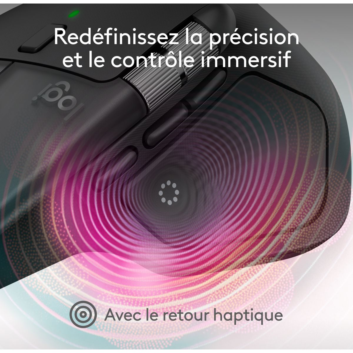 Souris sans fil rechargeable MX Master 4 Mac Noir couleur unique, LOGITECH