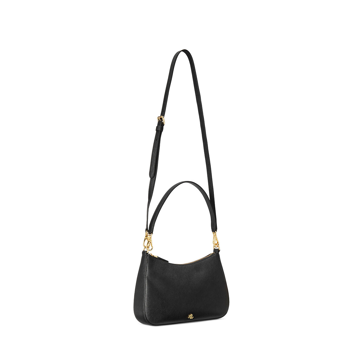 Sac à main en cuir noir, LAUREN RALPH LAUREN