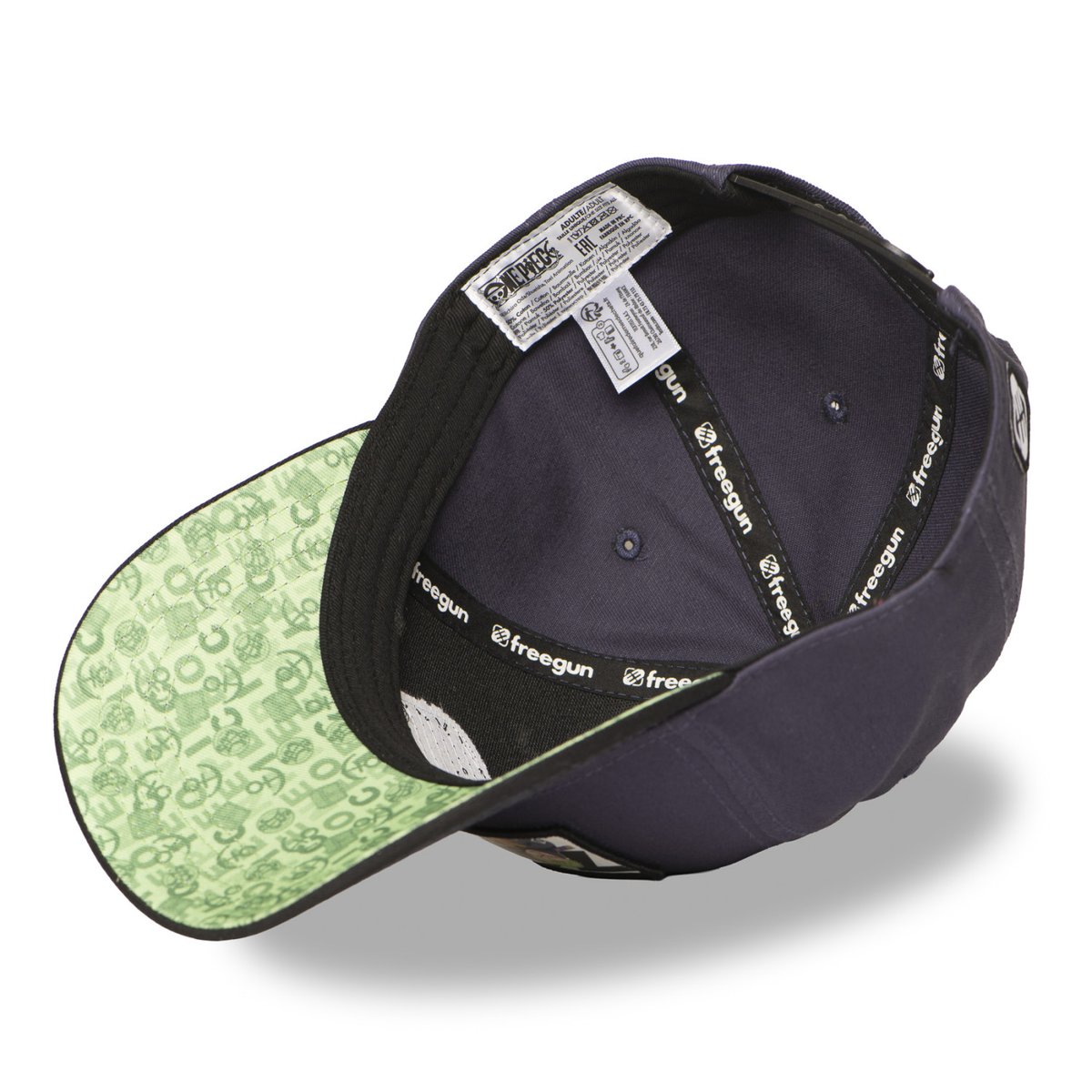 Casquette One Piece gris/ vert/noir, FREEGUN