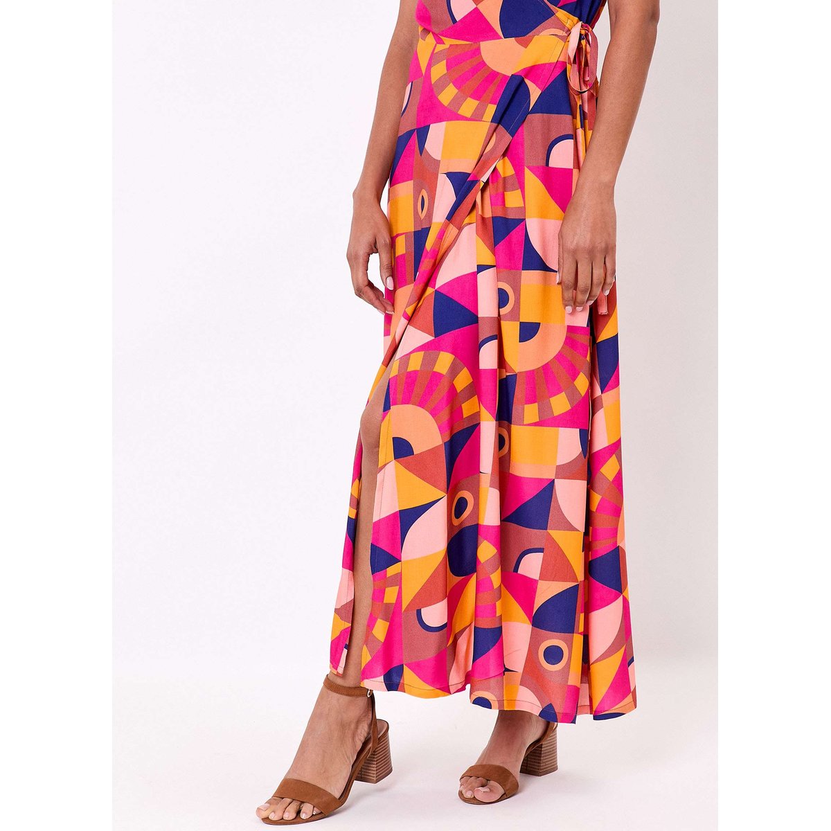Robe cache cur longue fluide YOLANDA rose bleu yolanda, LA FIANCÉE