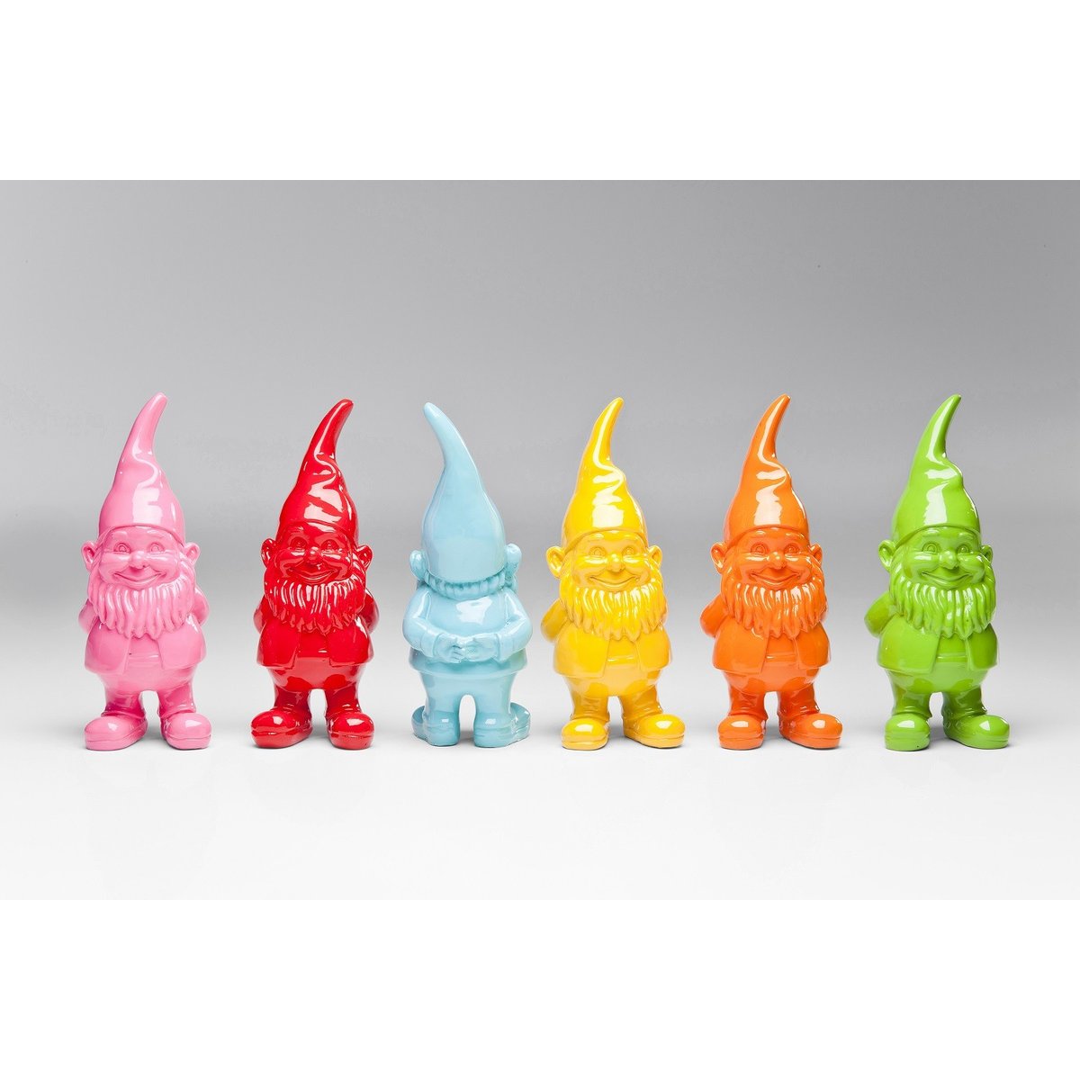 Lot de 6 décos nains multicolore, KARE DESIGN