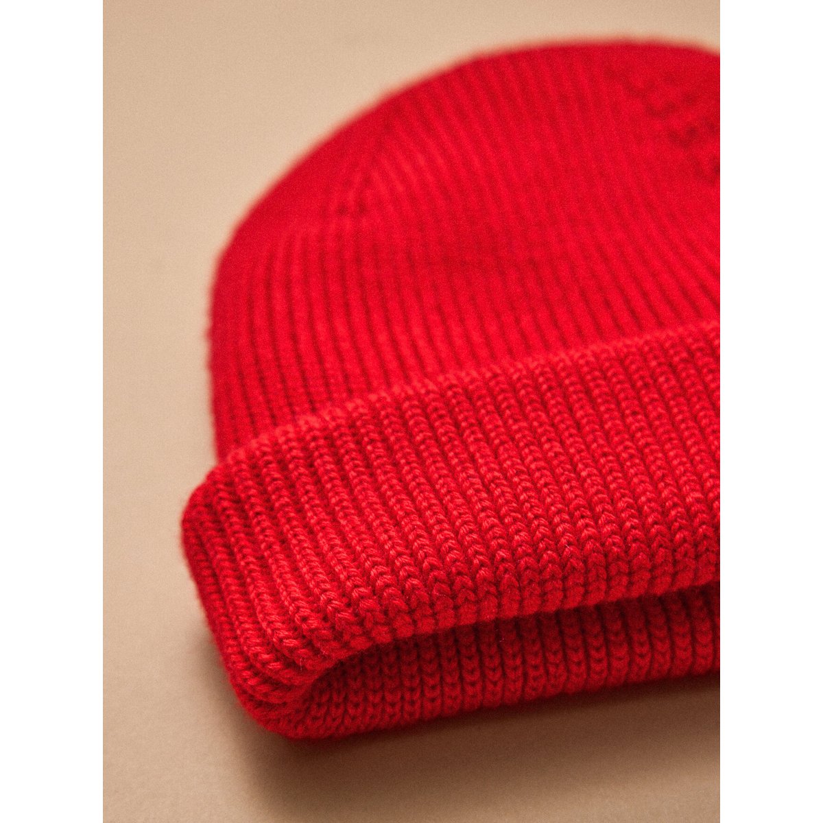 Bonnet mixte en laine - Cyrillus X les 3 Tricoteurs rouge, CYRILLUS