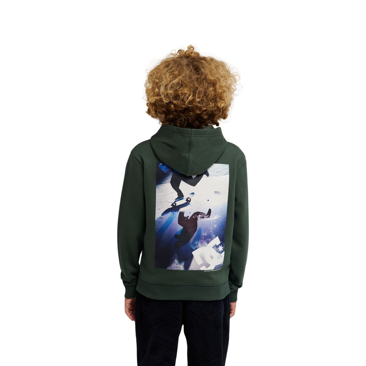 Sweat capuche PUSHING FORWARD. vert deep forest, DC SHOES