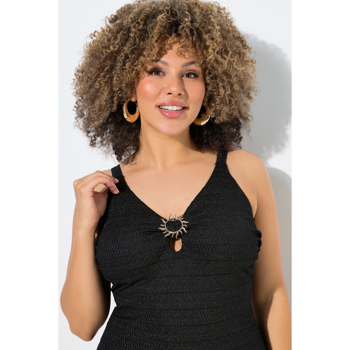 Maillot de bain avec bonnets souples noir, ULLA POPKEN