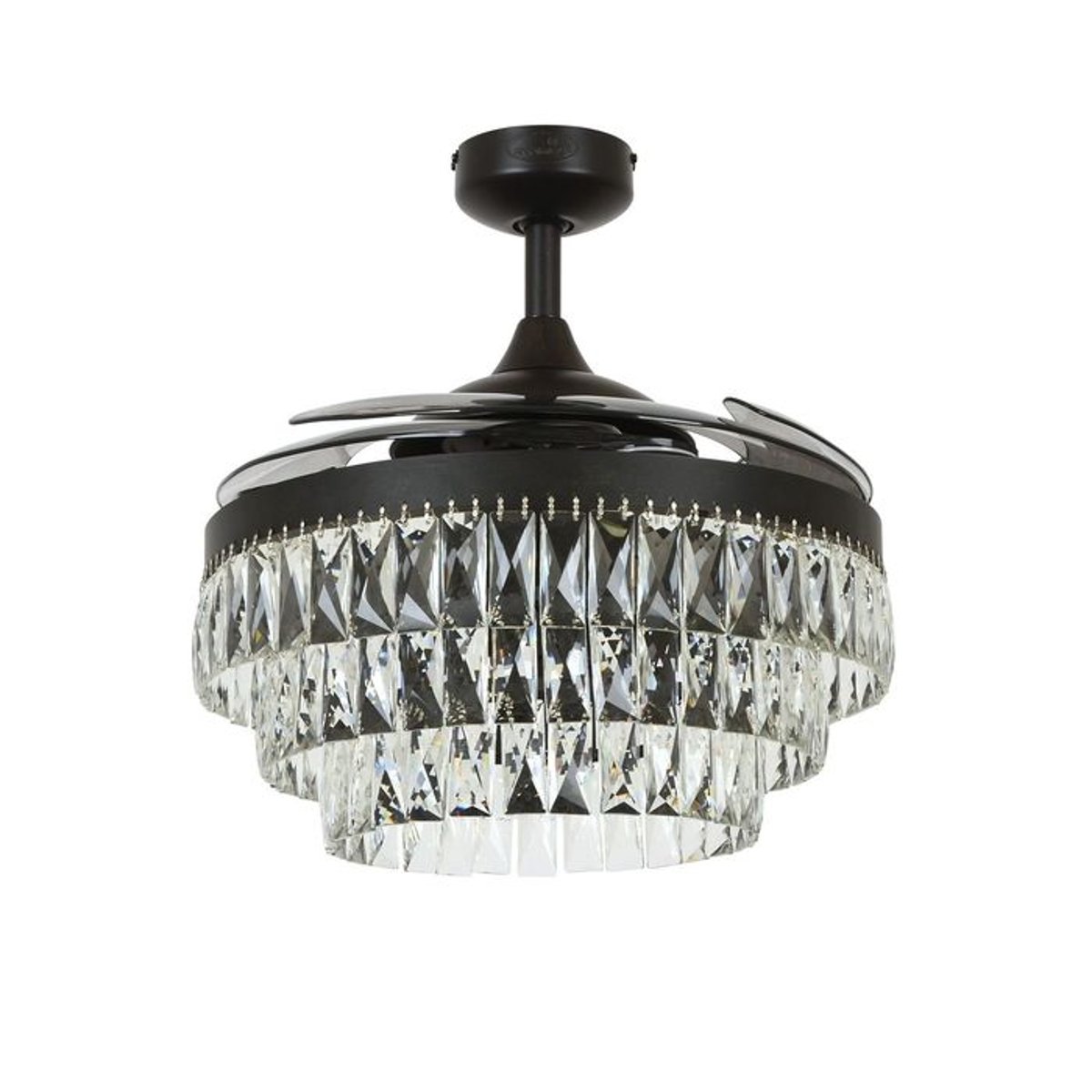 Ventilateur  plafond  VEIL noir -  gris, BOUTICA-DESIGN