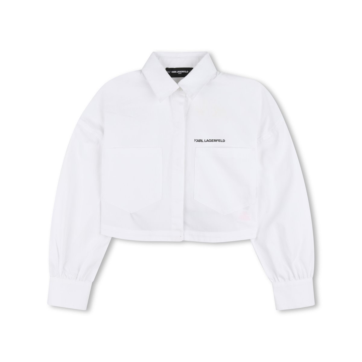 Chemise manches longues blanc, KARL LAGERFELD KIDS